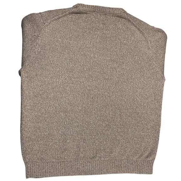 St Johns Bay Sweater Crew Neck Long Sleeve Beige Marled Cotton Pullover Size XL - Picture 3 of 14